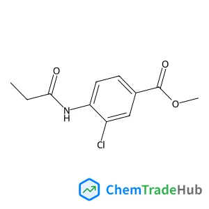 Methyl 3-chloro-4-(propionylamino)benzoate structure