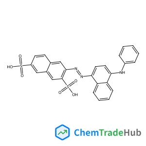 57322-42-6 - 3-[(E)-(4-Anilino-1-naphthyl)diazenyl]-2,7-naphthalenedisulfonic acid