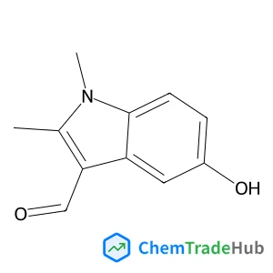 5-Hydroxy-1,2-dimethyl-1H-indole-3-carbaldehyde structure