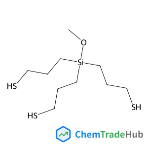 1-Propanethiol, 3,3',3''-(methoxysilylidyne)tris- structure
