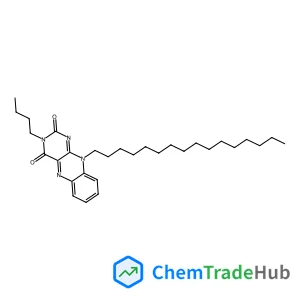 Benzo[g]pteridine-2,4(3H,10H)-dione, 3-butyl-10-hexadecyl- structure