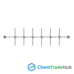 Hexasilane, 1,6-dibromo-1,1,2,2,3,3,4,4,5,5,6,6-dodecamethyl- structure
