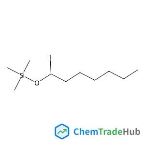 [(1-Iodoheptyl)oxy](trimethyl)silane structure