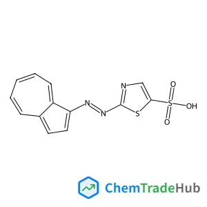 5-Thiazolesulfonic acid, 2-[2-(1-azulenyl)diazenyl]- structure