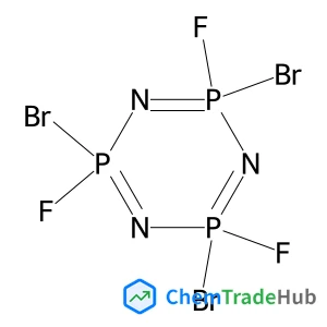 2,4,6-Tribromo-2,4,6-trifluoro-1,3,5,2lambda~5~,4lambda~5~,6lambda~5~-triazatriphosphinine structure