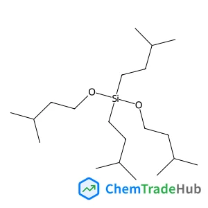 Silane, bis(3-methylbutoxy)bis(3-methylbutyl)- structure