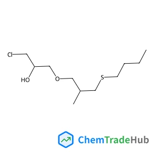 2-Propanol, 1-[3-(butylthio)-2-methylpropoxy]-3-chloro- structure
