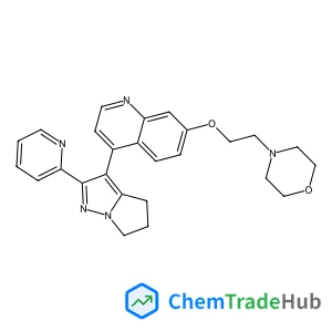 700874-71-1 - 7-[2-(4-Morpholinyl)ethoxy]-4-[2-(2-pyridinyl)-5,6-dihydro-4H-pyrrolo[1,2-b]pyrazol-3-yl]quinoline