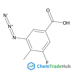 3-Azido-5-fluoro-4-methylbenzoic acid structure