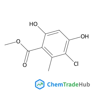 Methyl 3-chloro-4,6-dihydroxy-2-methylbenzoate structure