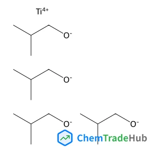 Titanium(4+) tetrakis(2-methyl-1-propanolate) structure