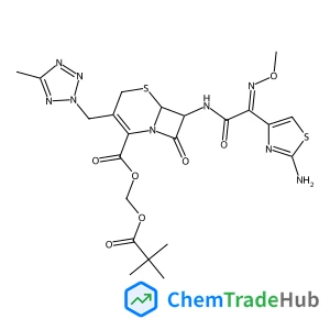 82547-81-7 - [(2,2-Dimethylpropanoyl)oxy]methyl (6R,7R)-7-{[(2E)-2-(2-amino-1,3-thiazol-4-yl)-2-(methoxyimino)acetyl]amino}-3-[(5-methyl-2H-tetrazol-2-yl)methyl]-8-oxo-5-thia-1-azabicyclo[4.2.0]oct-2-ene-2-carboxy
late