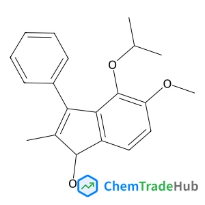 4-Isopropoxy-5-methoxy-2-methyl-3-phenyl-1H-inden-1-ol 4-Isopropoxy-5-methoxy-2-methyl-3-phenyl-1H-inden-1-ol