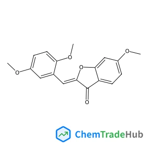 (2Z)-2-(2,5-Dimethoxybenzylidene)-6-methoxy-1-benzofuran-3(2H)-one structure