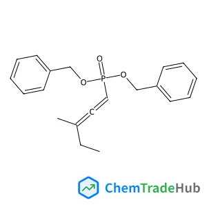 Phosphonic acid, (3-methyl-1,2-pentadienyl)-, bis(phenylmethyl) ester (9CI) structure
