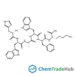 L-Histidyl-D-tryptophyl-L-alanyl-L-tryptophyl-D-phenylalanyl-L-lysinamide L-Histidyl-D-tryptophyl-L-alanyl-L-tryptophyl-D-phenylalanyl-L-lysinamide