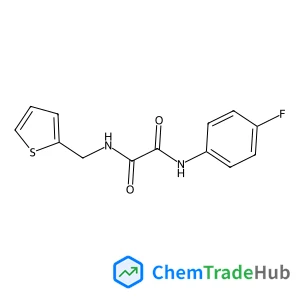 N-(4-Fluorophenyl)-N'-(2-thienylmethyl)ethanediamide structure