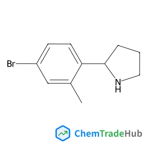 2-(4-Bromo-2-methylphenyl)pyrrolidine structure