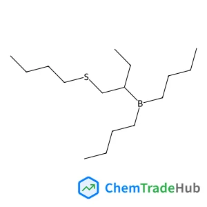 Borane, dibutyl[1-[(butylthio)methyl]propyl]- structure