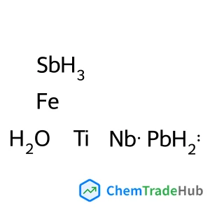 Antimony iron lead niobium titanium oxide structure