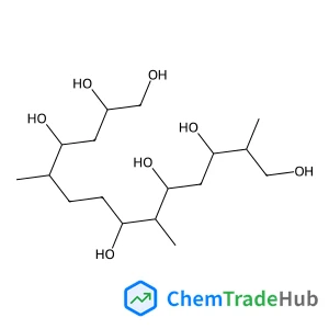1,2,4,8,10,12,14-Tetradecaneheptol, 5,9,13-trimethyl- structure