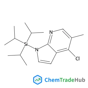 4-Chloro-5-methyl-1-(triisopropylsilyl)-1H-pyrrolo[2,3-b]pyridine structure