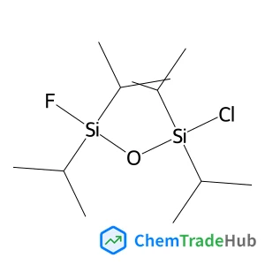 Disiloxane, 1-chloro-3-fluoro-1,1,3,3-tetrakis(1-methylethyl)- structure