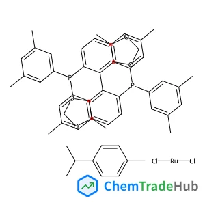 944451-30-3 - Chloro[(R)-(+)-5,5'-bis[di(3,5-xylyl)phosphino]-4,4'-bi-1,3-benzodioxole](p-cymene)ruthenium(II) Chloride