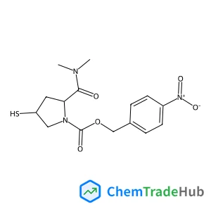 (2S,4S)-4-Nitrobenzyl 2-(Dimethylcarbamoyl)-4-Mercaptopyrrolidine-1-Carboxylate (2S,4S)-4-Nitrobenzyl 2-(Dimethylcarbamoyl)-4-Mercaptopyrrolidine-1-Carboxylate