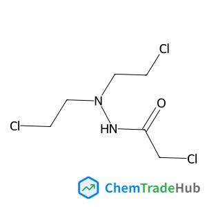 2-Chloro-N',N'-bis(2-chloroethyl)acetohydrazide structure